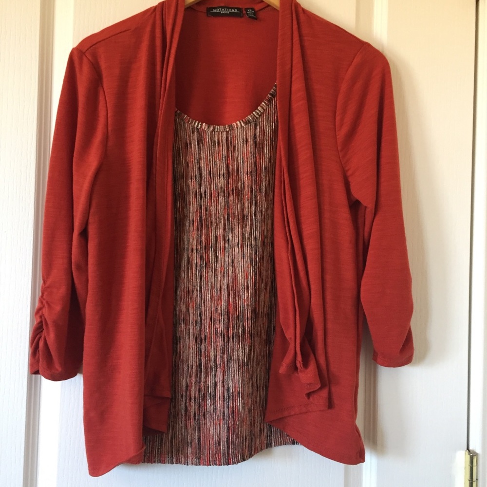 Notations multicolored shell and jacket one piece